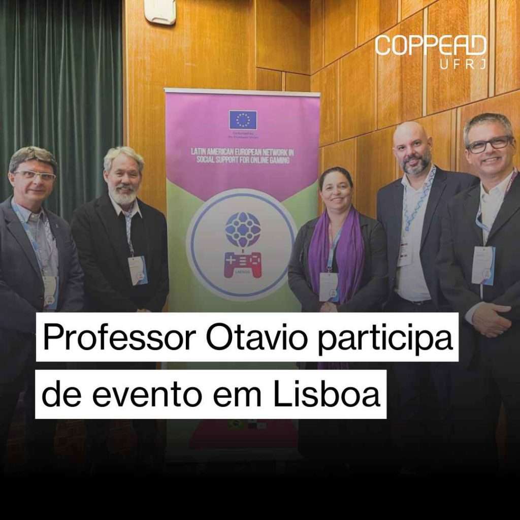 Professor Otávio participa de evento em Lisboa.